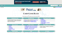 Desktop Screenshot of pagat.com